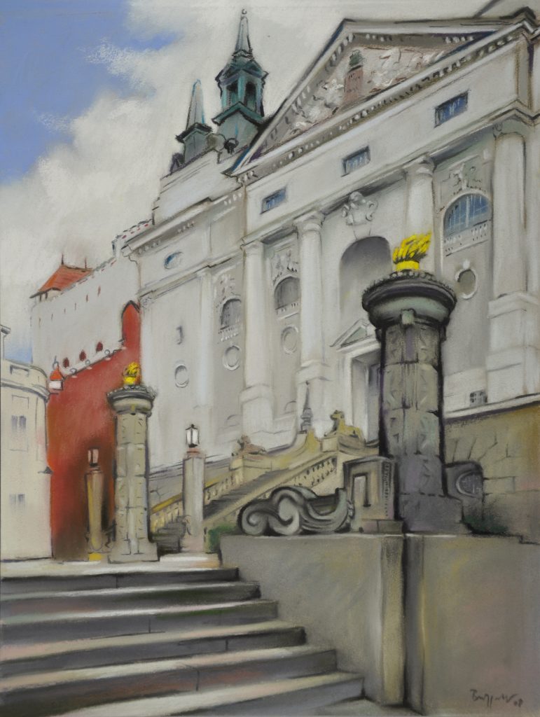 Pastell "Am Delphi-Kino" Hans-Jürgen Burggaller