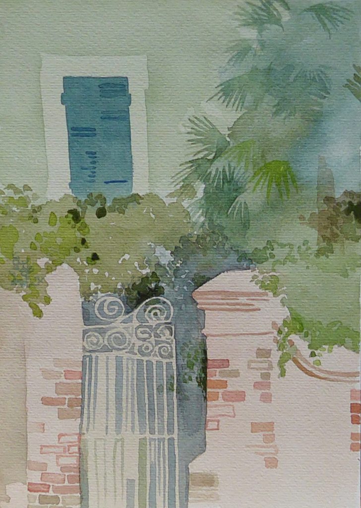 Aquarell ohne Titel von Hans-Jürgen Burggaller