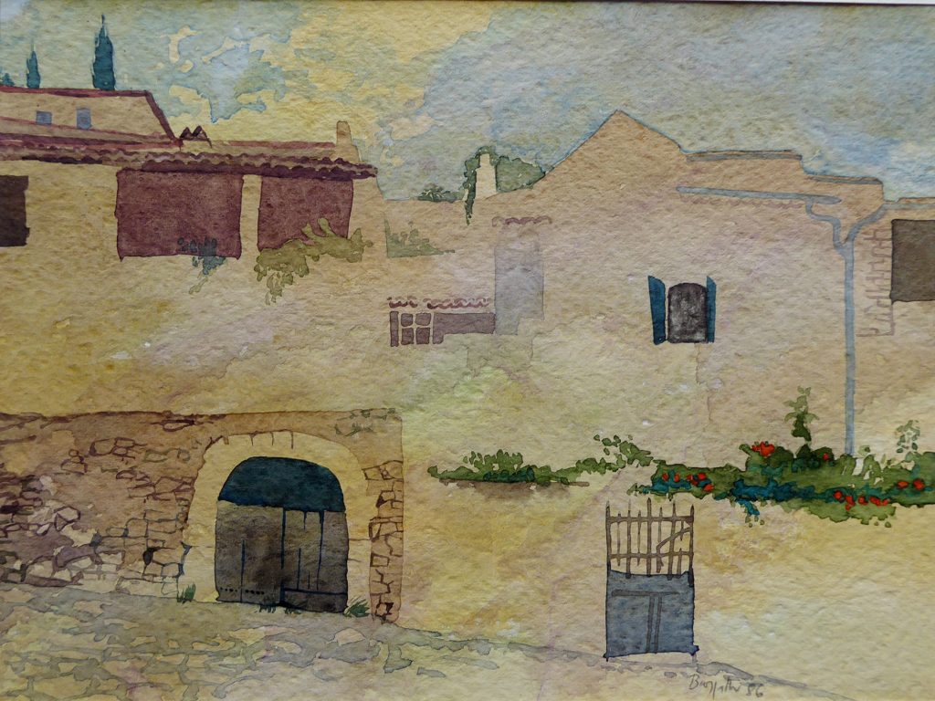 Aquarell ohne Titel von Hans-Jürgen Burggaller
