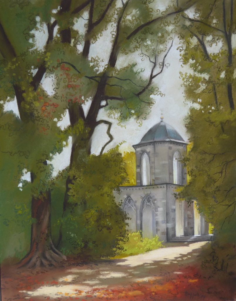 Pastell "Potsdam Gotische Bibliothek" Hans-Jürgen Burggaller