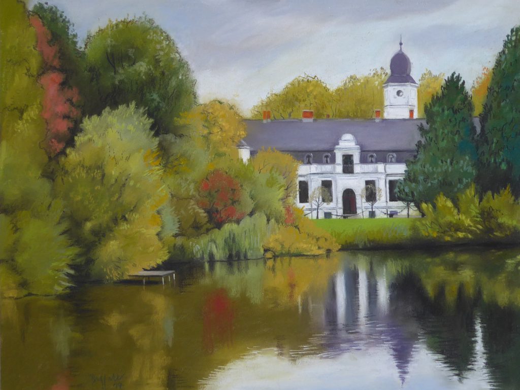 Pastell "Schloss Britz" Hans-Jürgen Burggaller